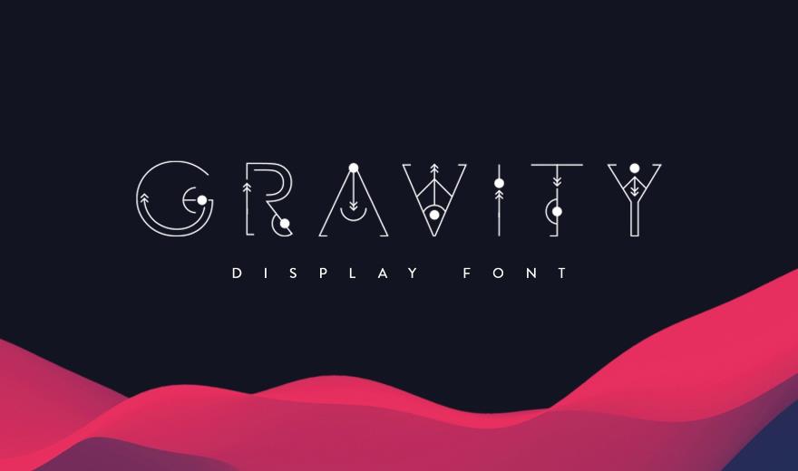 Gravity Display Font